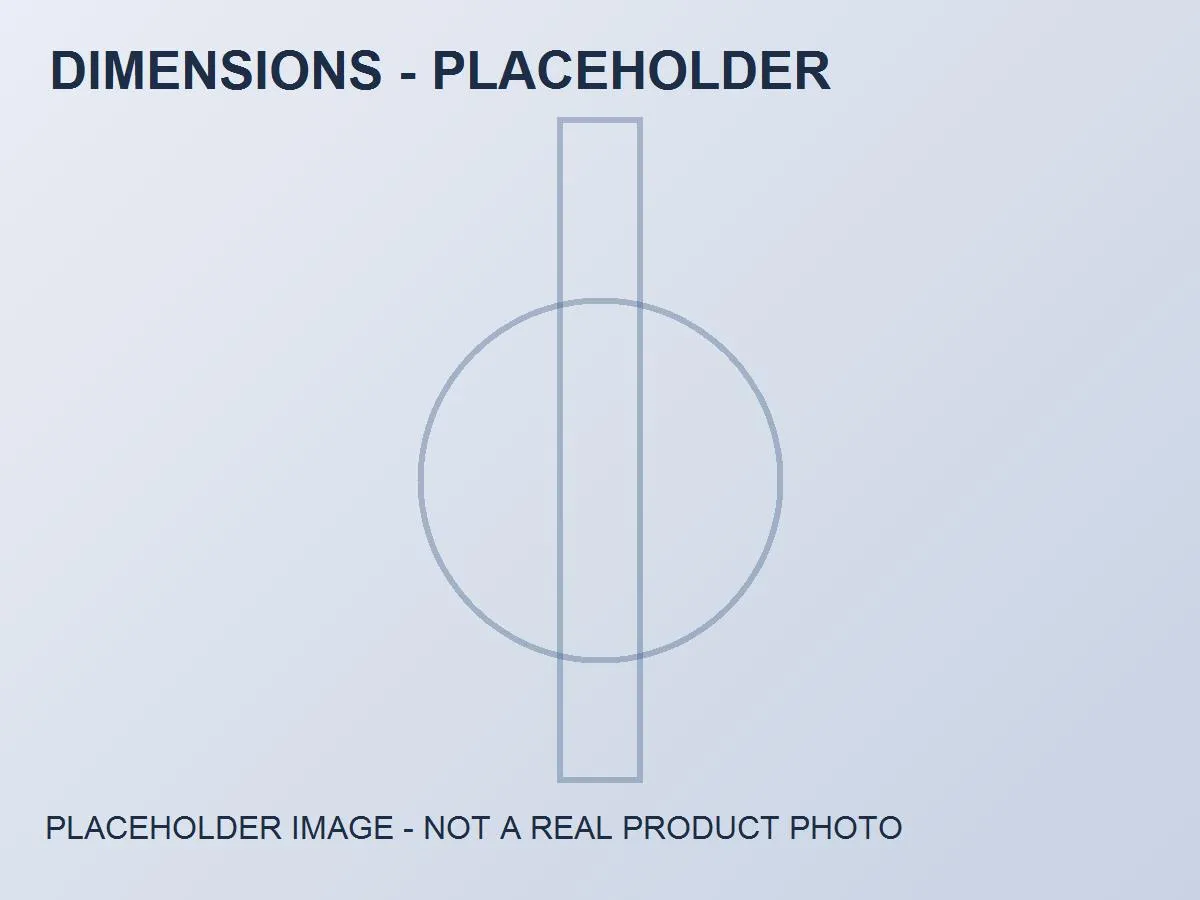 Placeholder dimension drawing of contact pin